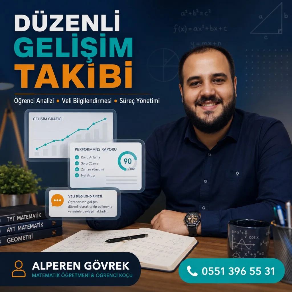 Alperen Gövrek, düzenli gelişim takibi ve veli bilgilendirmesi afişinde